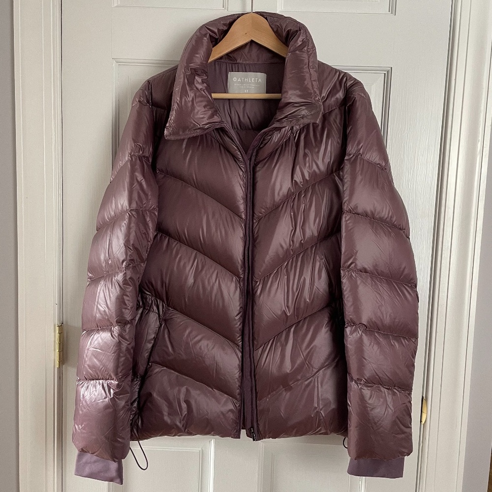 Athleta Lofty Down Jacket Large Tall LT